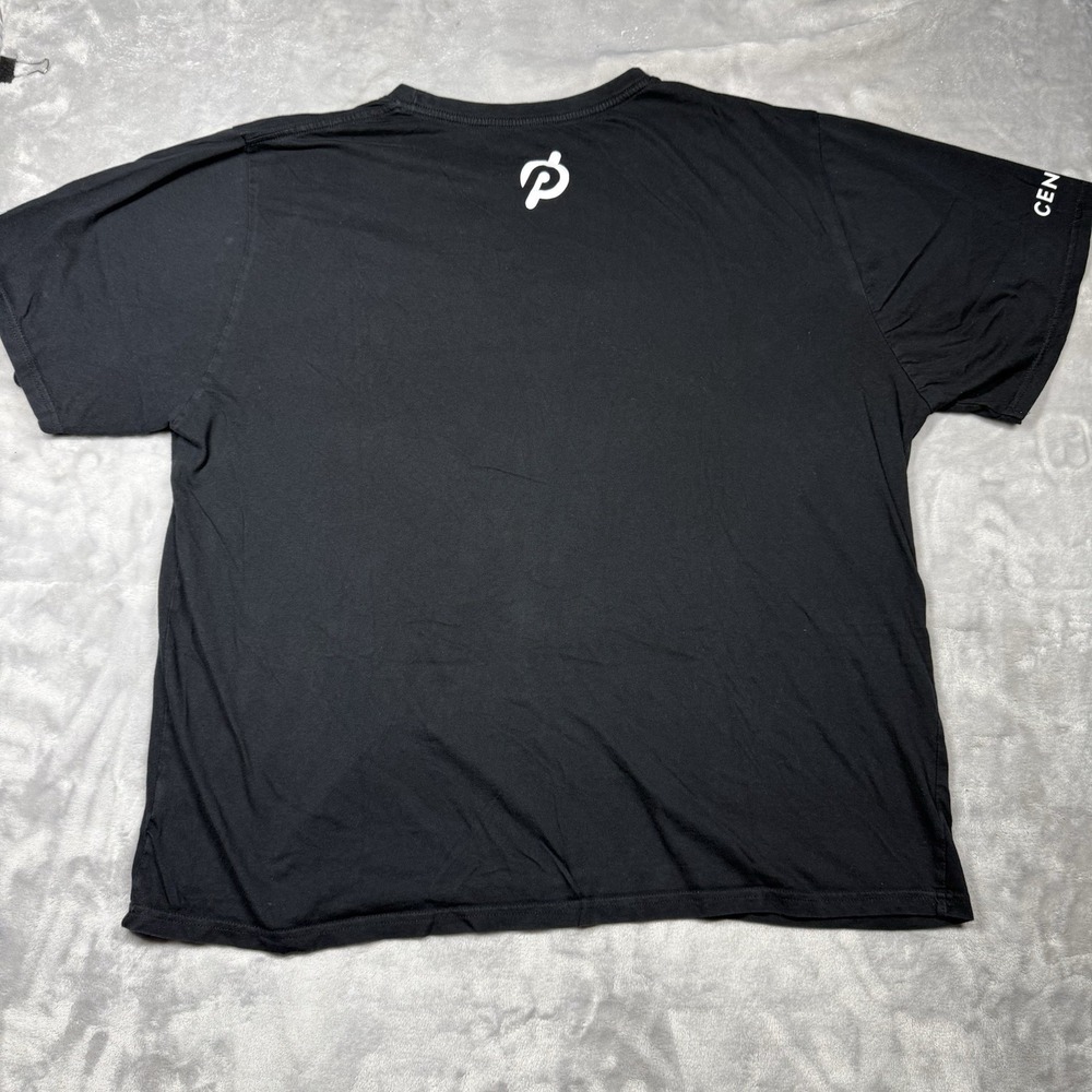 Peloton 4XL T-Shirt Mens Black Century Club 100 Short Sleeve Cotton Logo - Picture 5 of 8